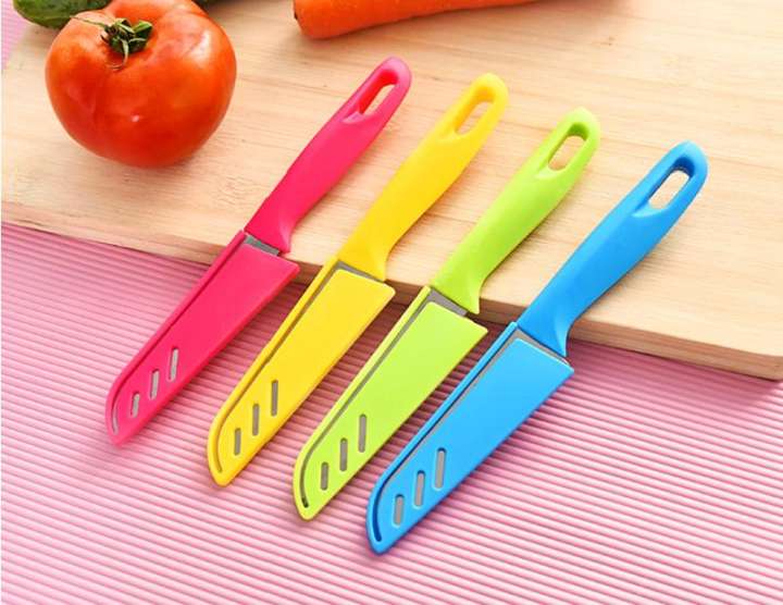 Dao gọt vỏ trái cây kute có nắp
