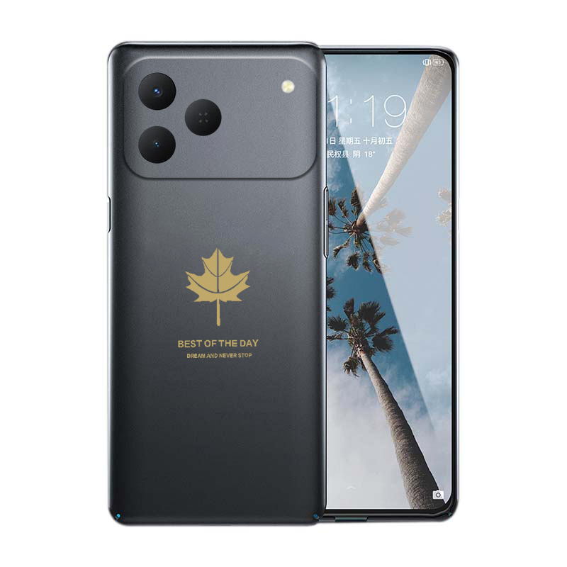 New Phone case Tecno Spark 50 4G Back cover Soft Silicone Maple Leaf Shape For Tecno Spark 50 4G case.