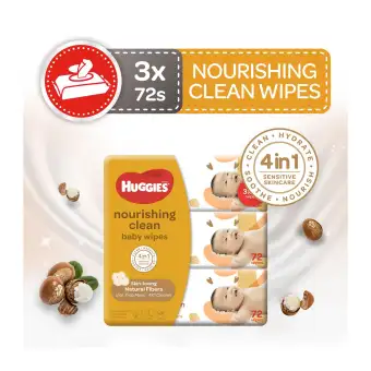 huggies nourishing clean wipes