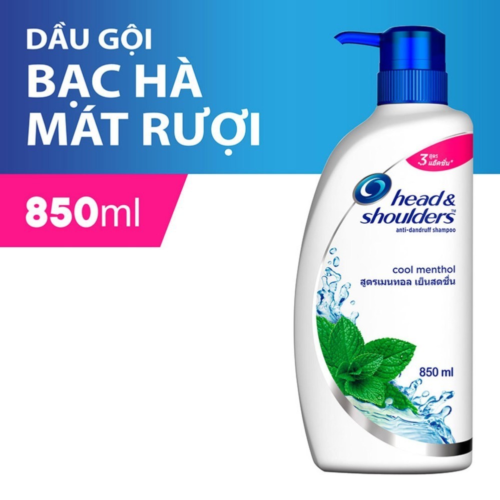 Dầu gội sạch gàu Head & Shoulders bạc hà làm sạch gàu 850ml