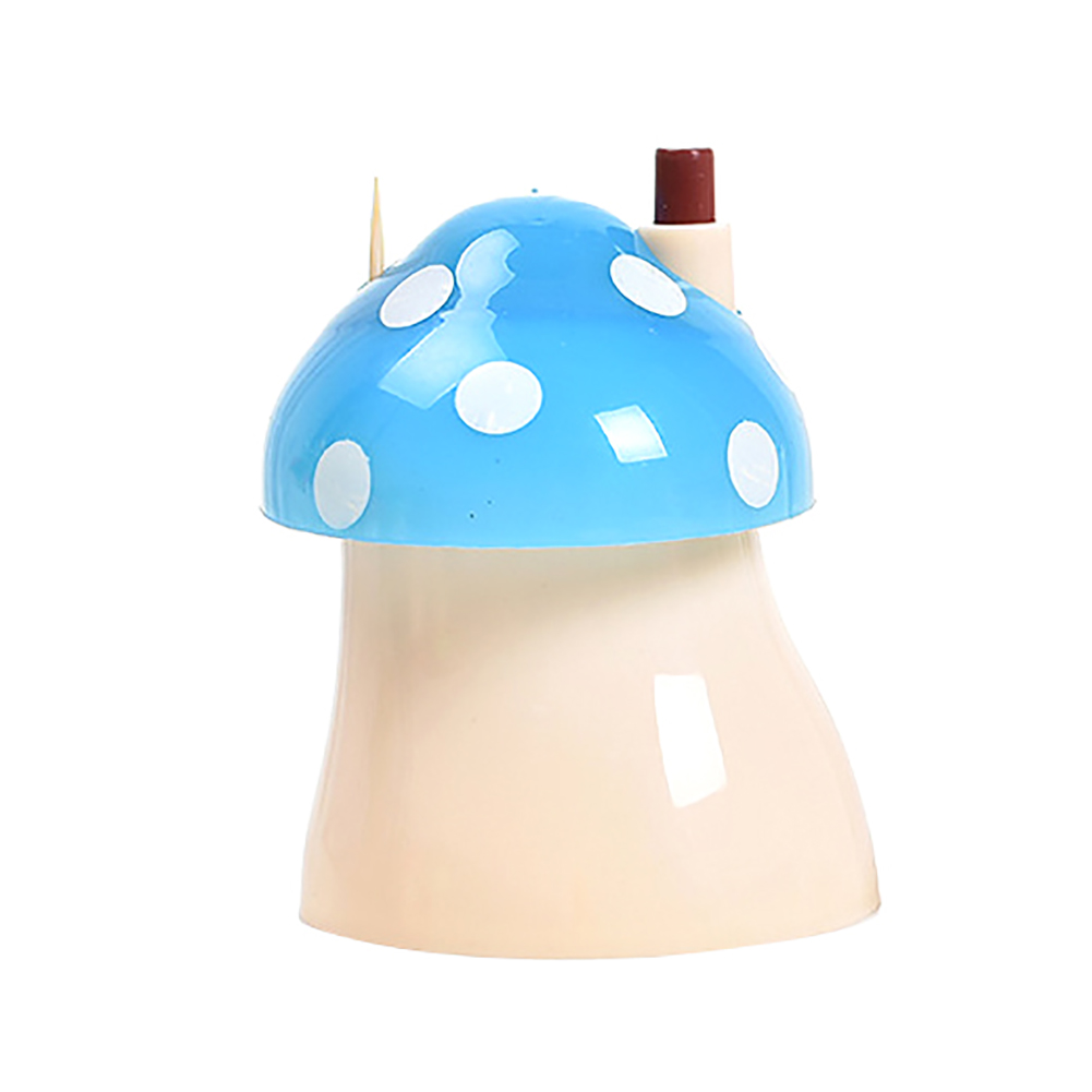 1Pc Portable Home Bar Mushroom Automatic Toothpick Storage Box Dispenser Holder