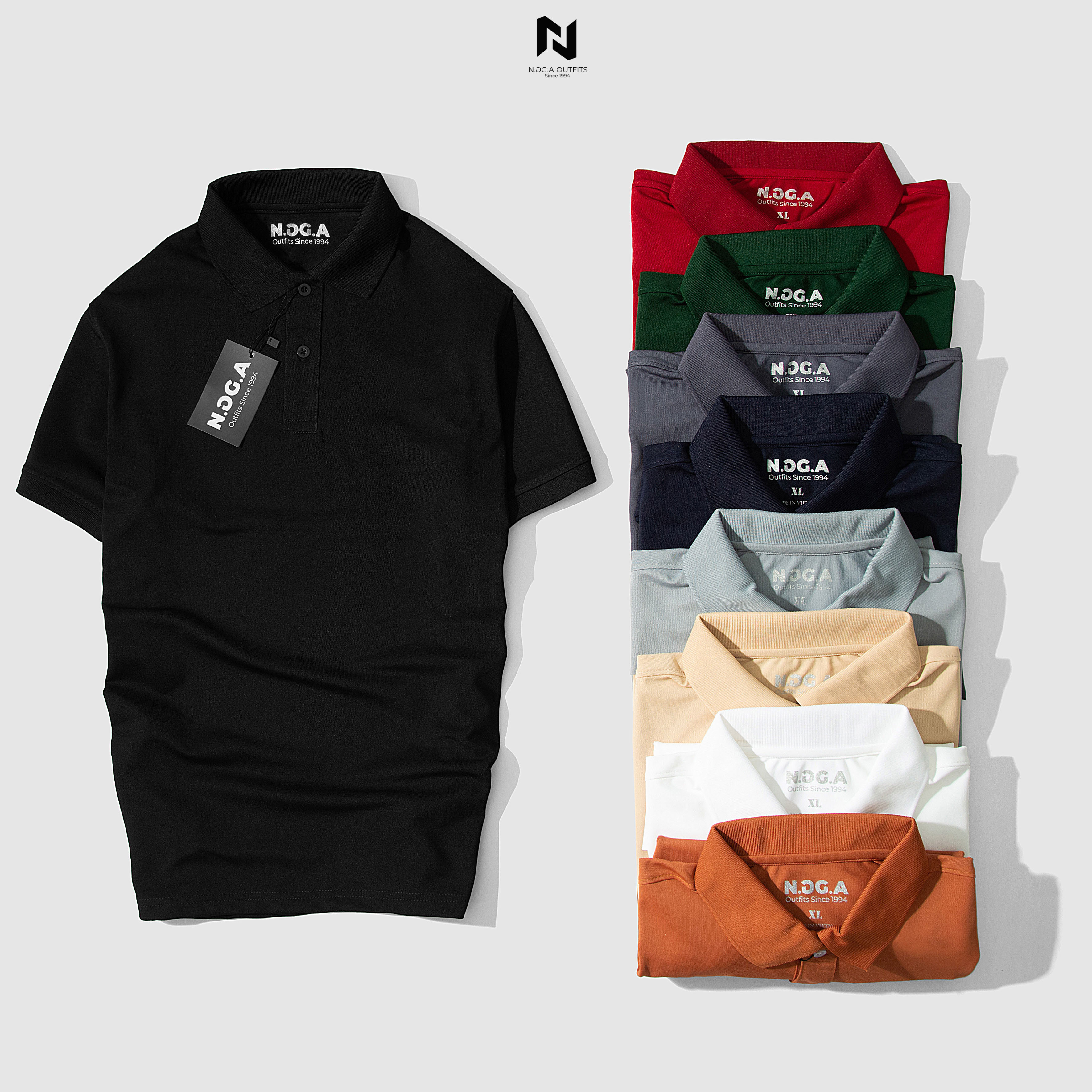 Áo Polo Nam Basic nhiều màu N.GG.A Chất Cotton