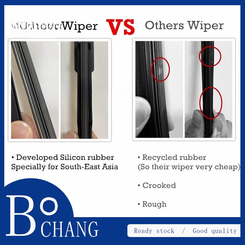 BC (Front+Rear 3pcs) Subaru Forester Wiper Blade Set for (Select Your Model) FOREST SUV Car Window Wipers Bundle (banana type+original back)