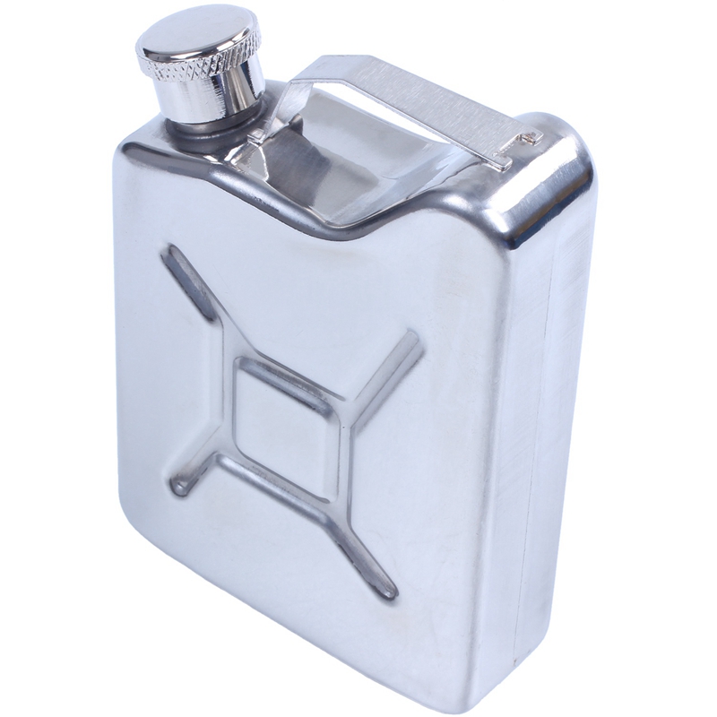 (C G K Mini Stainless Steel 5oz Hip Flask Liquor Whiskey Alcohol Fuel Gas Gasoline Can