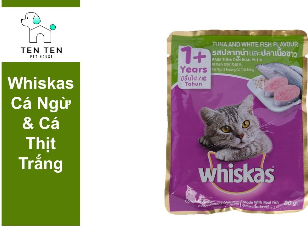 Pate Whiskas dành cho mèo con - Gói 80g