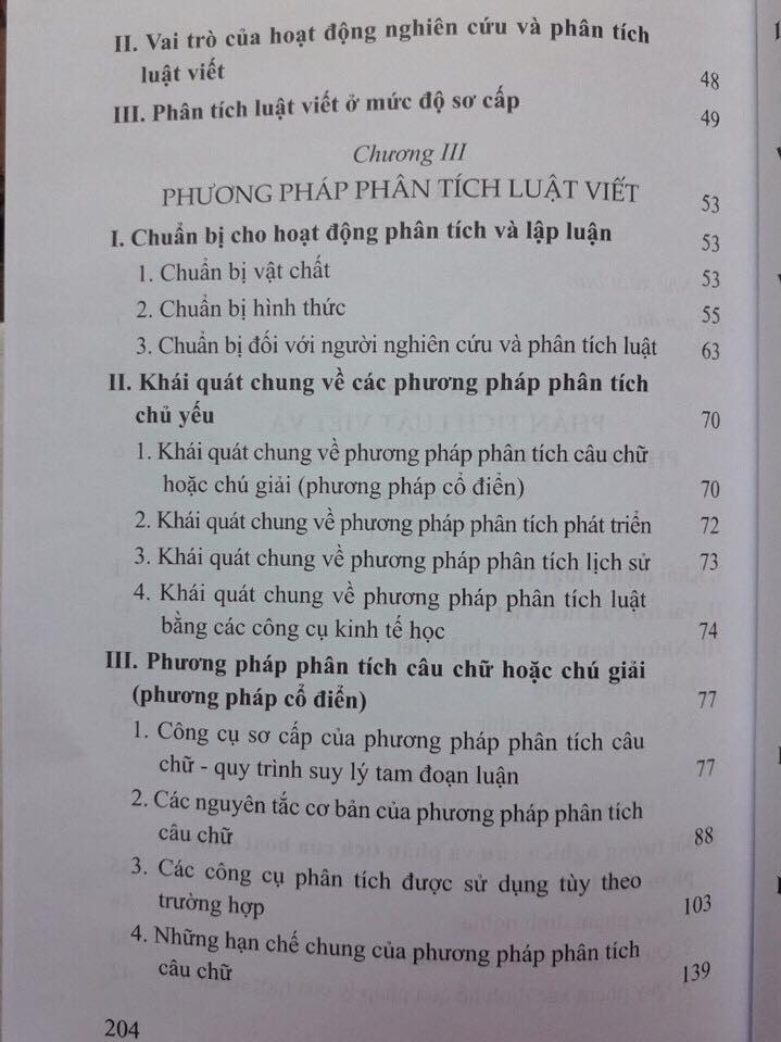 Phương Pháp Phân Tích Luật Viết (Xuất Bản Lần Thứ Ba, Có Sửa Chữa, Bổ Sung)
