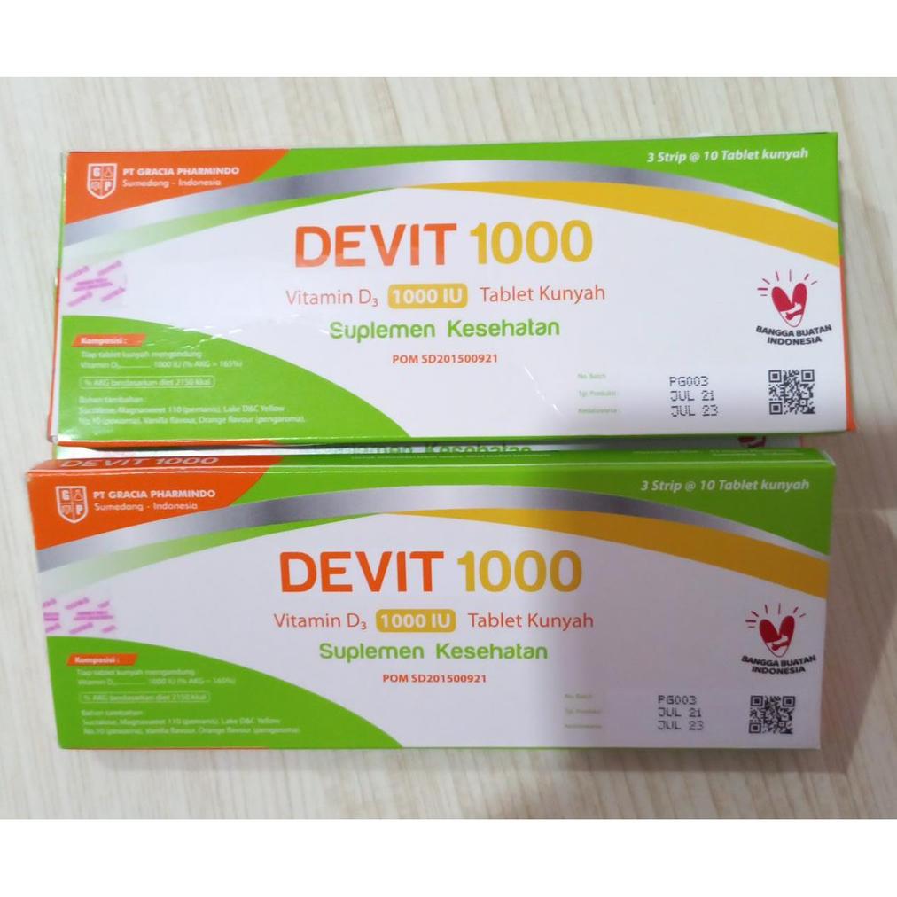 Bisa Cod Vitamin D D3 1000 Iu Vit D3 1000 Devit D3 1000 Tab Kunyah