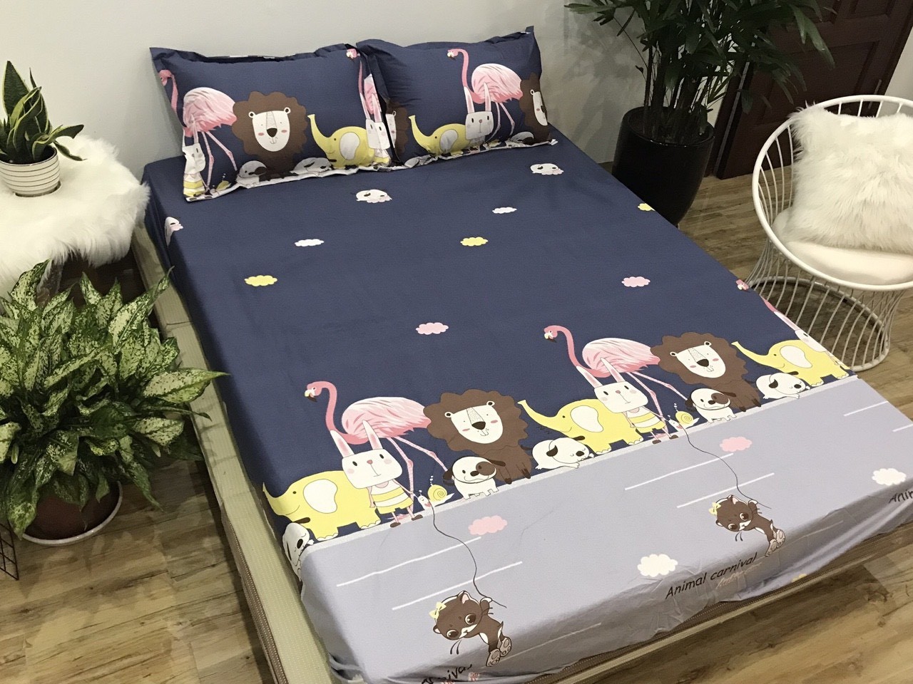 Ga chống thấm hoa văn 1m2 1m6 1m8 2m2 ga trải giường | drap bọc đệm - Mẫu Gấu Vũ trụ,... và có nhiều mẫu khác
