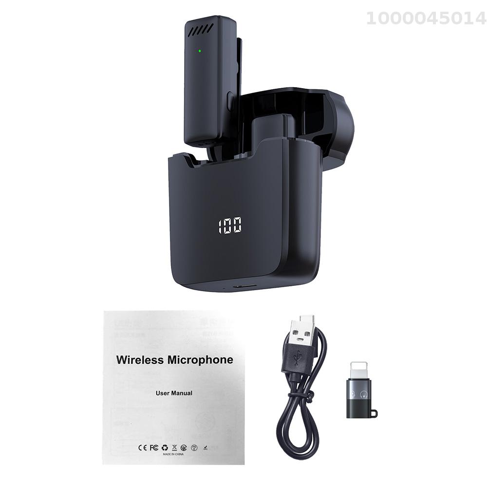 Mini Micro dây chuyền Không Dây Cho Điện Thoại Di Động 360 ° Đa Hướng Micro cài ve áo giảm tiếng ồn Tương Thích Với Loại-C điện thoại thông minh Android Máy Tính Bảng Cho Youtube Facebook phát trực tiếp ghi video Vlog Phỏng Vấn Trực Tuyến Lớp Học