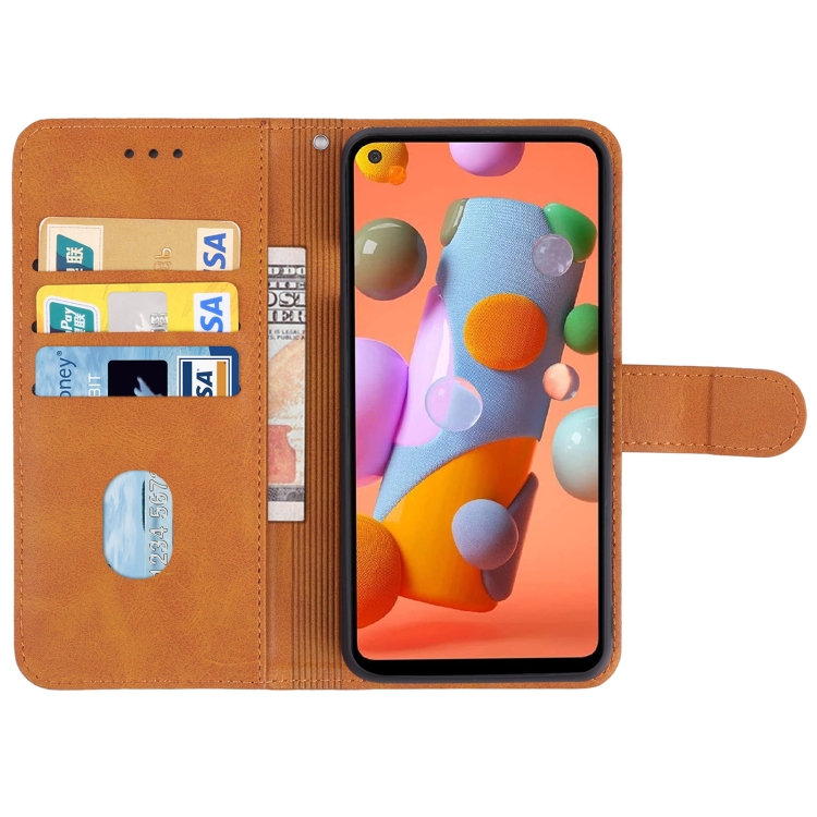 Leather Phone Case For Samsung Galaxy A11