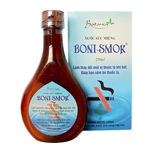 Nước súc miệng cai thuốᴄ lá Boni smok giúp cái thuốᴄ lá thành công