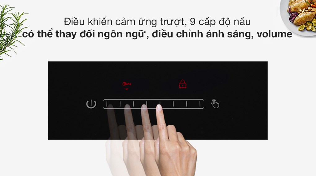 Bếp từ đôi Kocher DI 808GE nhập khẩu Đức