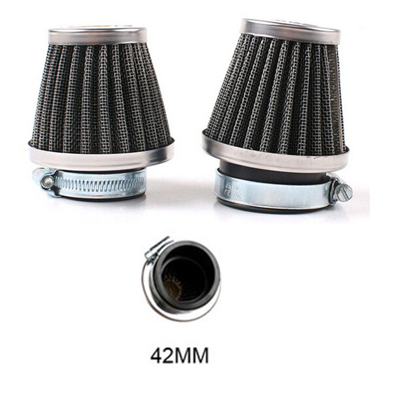 Motorcycle Air Filter Mushroom Head Filters Universal 35mm 44mm 50mm 54mm 60mm Motorcycle Air Intake Filter Cleaner Black