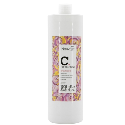 Bộ dầu gội, hấp dầu, xịt dưỡng và huyết thanh nouvelle color glow chăm sóc và bảo vệ tóc nhuộm