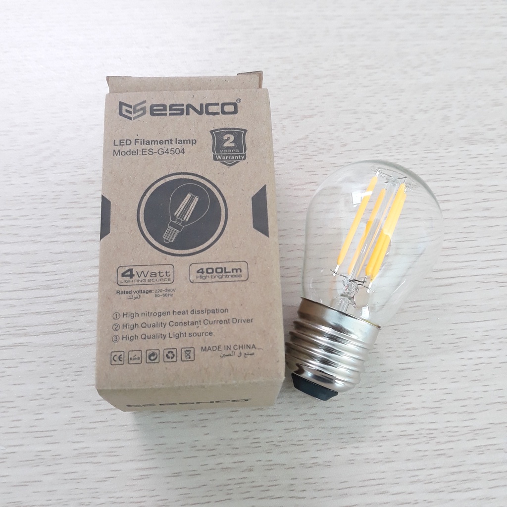 Đèn Led Edison 4w G45 ánh sáng vàng