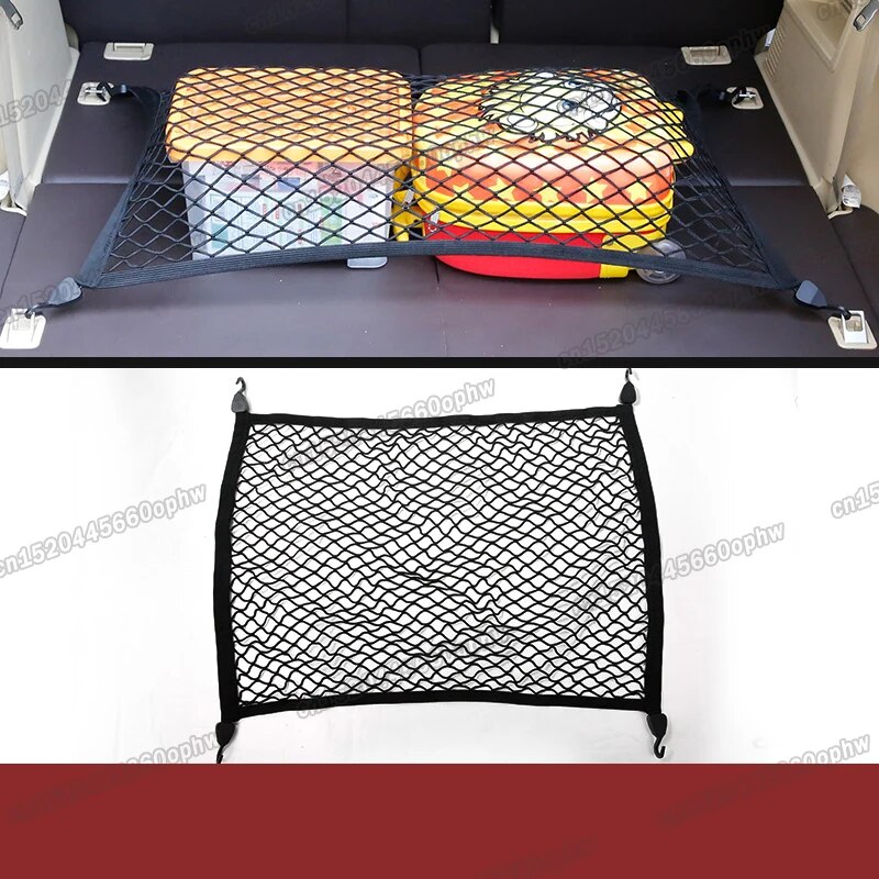 【Great Selection】 Nylon Car Trunk Net Luggage Cargo Boot Rear Nets For ...