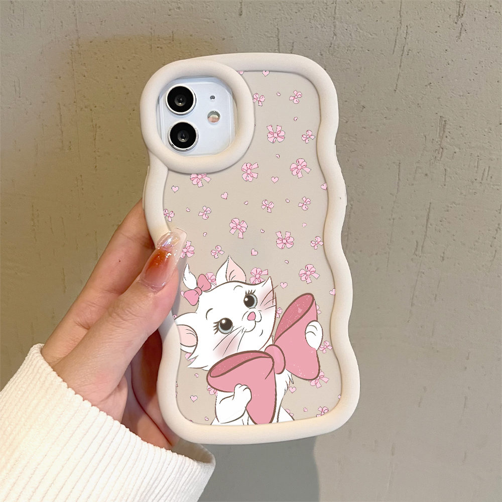 AMORVOR for Infinix Note 40 Pro 4G Note 40 Pro Plus 5G Back Cover Elegant Kitten Pattern Luxury Phone Case Macaron Wave Soft Silicone Mobile Cover. 