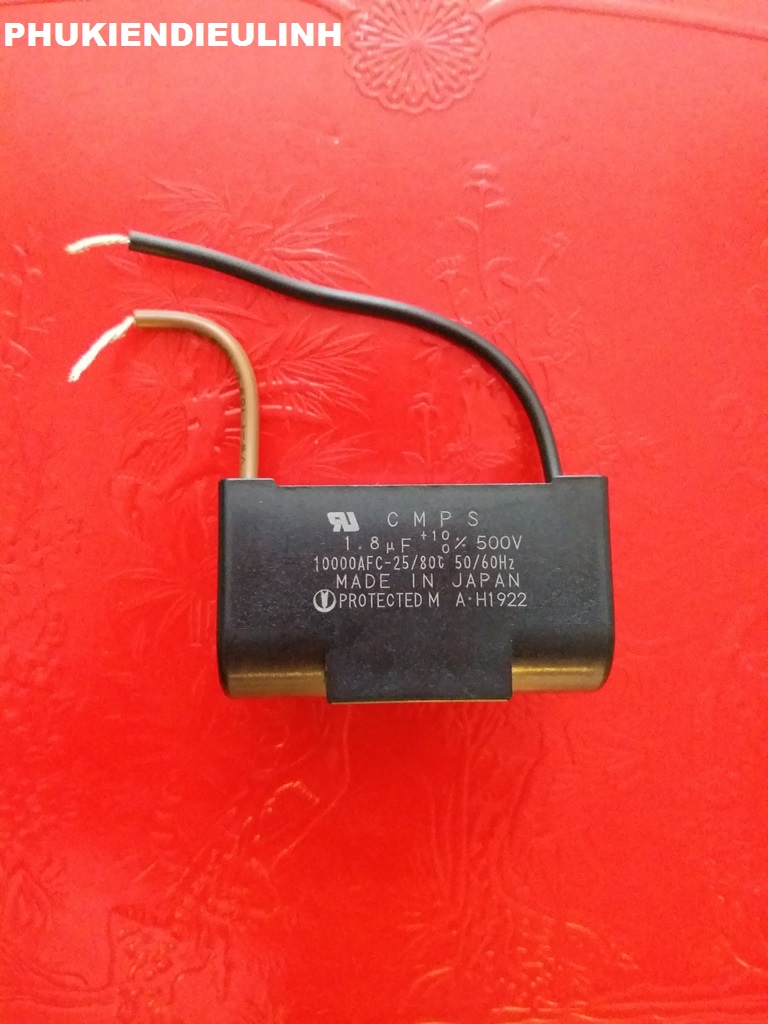 Tụ quạt kdk , panasonic , mitsubishi 1mf , 1,5mf , 1,8mf/500v chính hãng