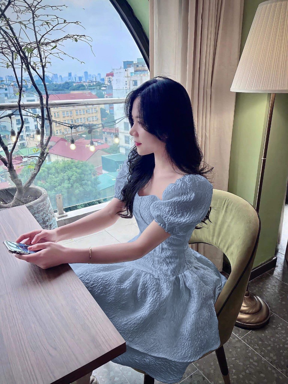 Đầm voan kiếng công chúa hàng thiết kế xinh ld22