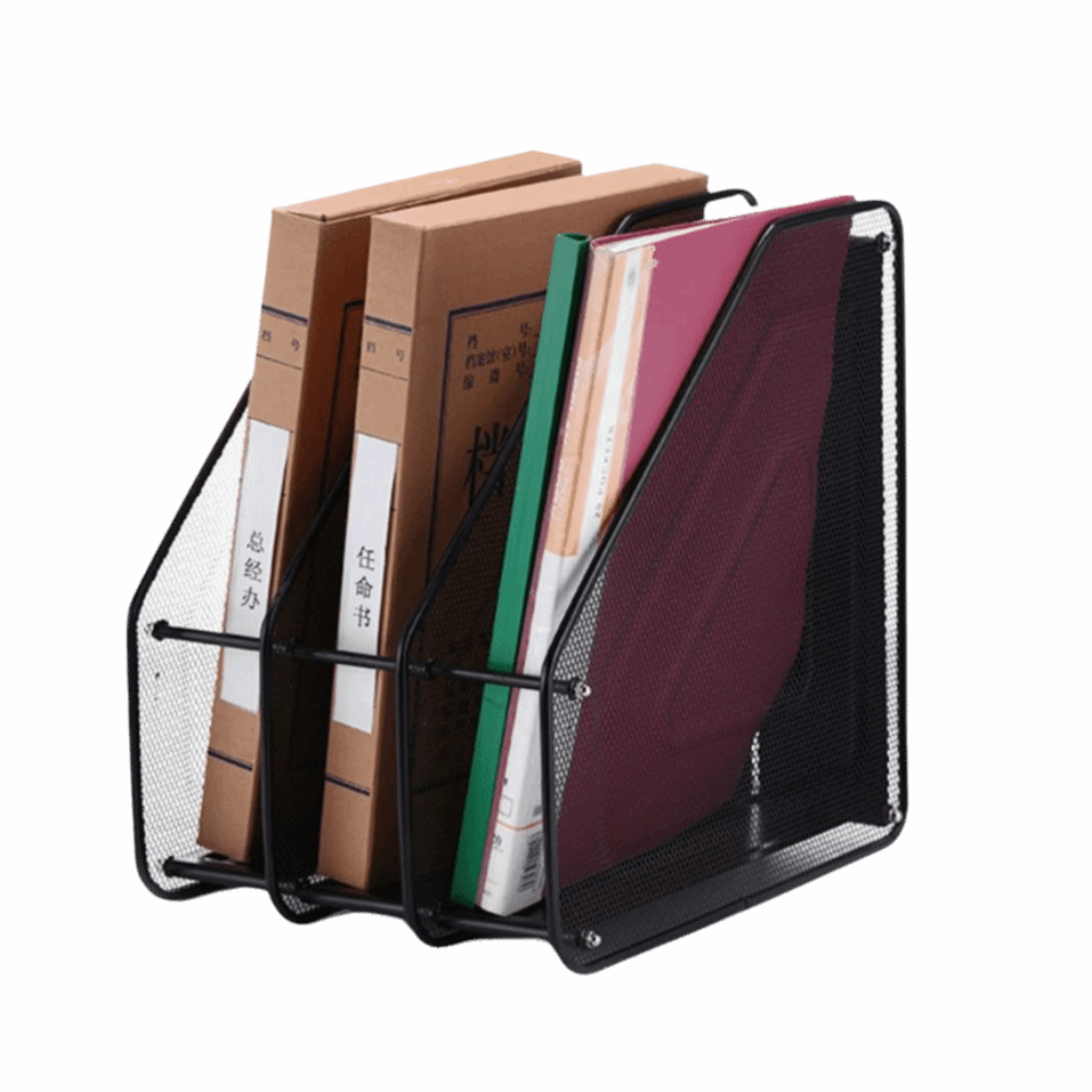 Reusable Wire Mesh Metal File Rack Data Rack Desk Shelf Standing ...