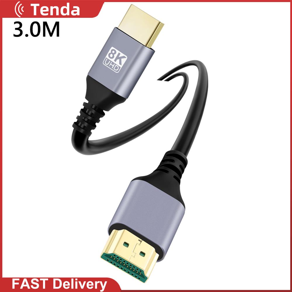8k uhd ver 2.1 hdmi-compatible cable high speed ultra hd satellite cable 48gbps hdmi-compatible 2.1 for laptop projector