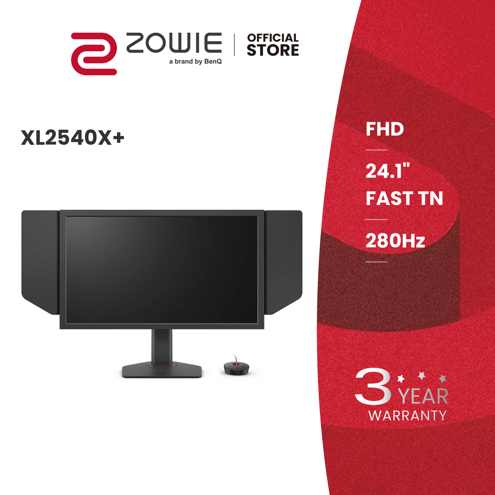 BenQ ZOWIE XL2540X+ | Fast TN 280Hz | Gaming Monitor for Esports 