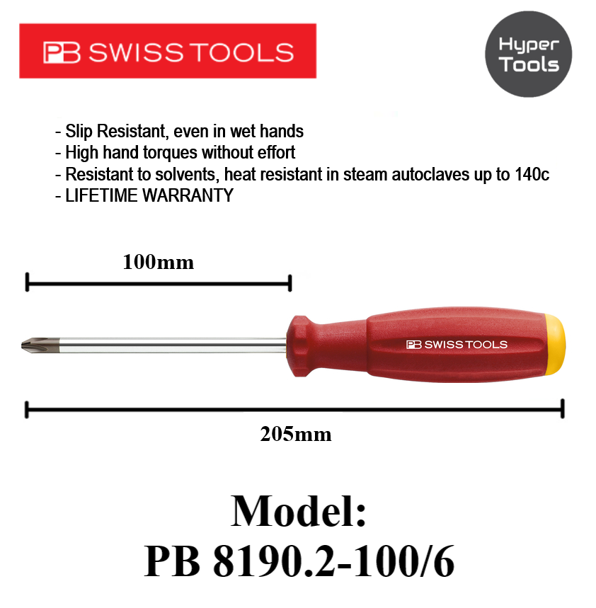 Cacciavite Tozzo PH1x 30mm SwissGrip PB Swiss Tools - Foto 8