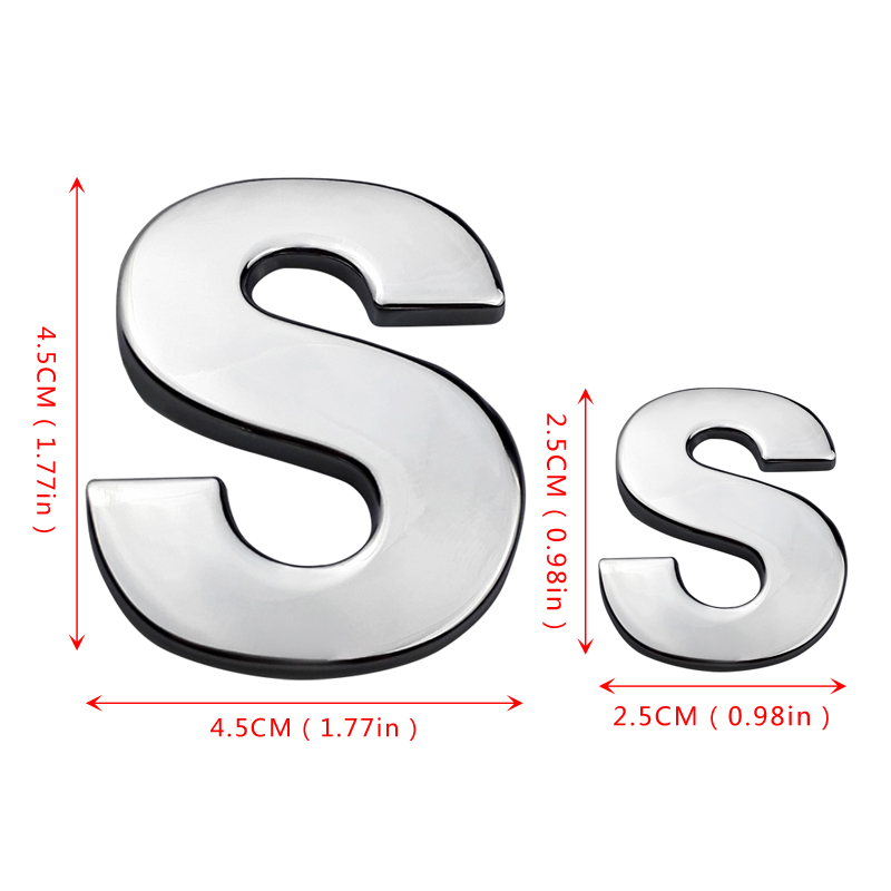 【Hottest Trends】Metal DIY English Letter Car Stickers Decals Badge Logo ...