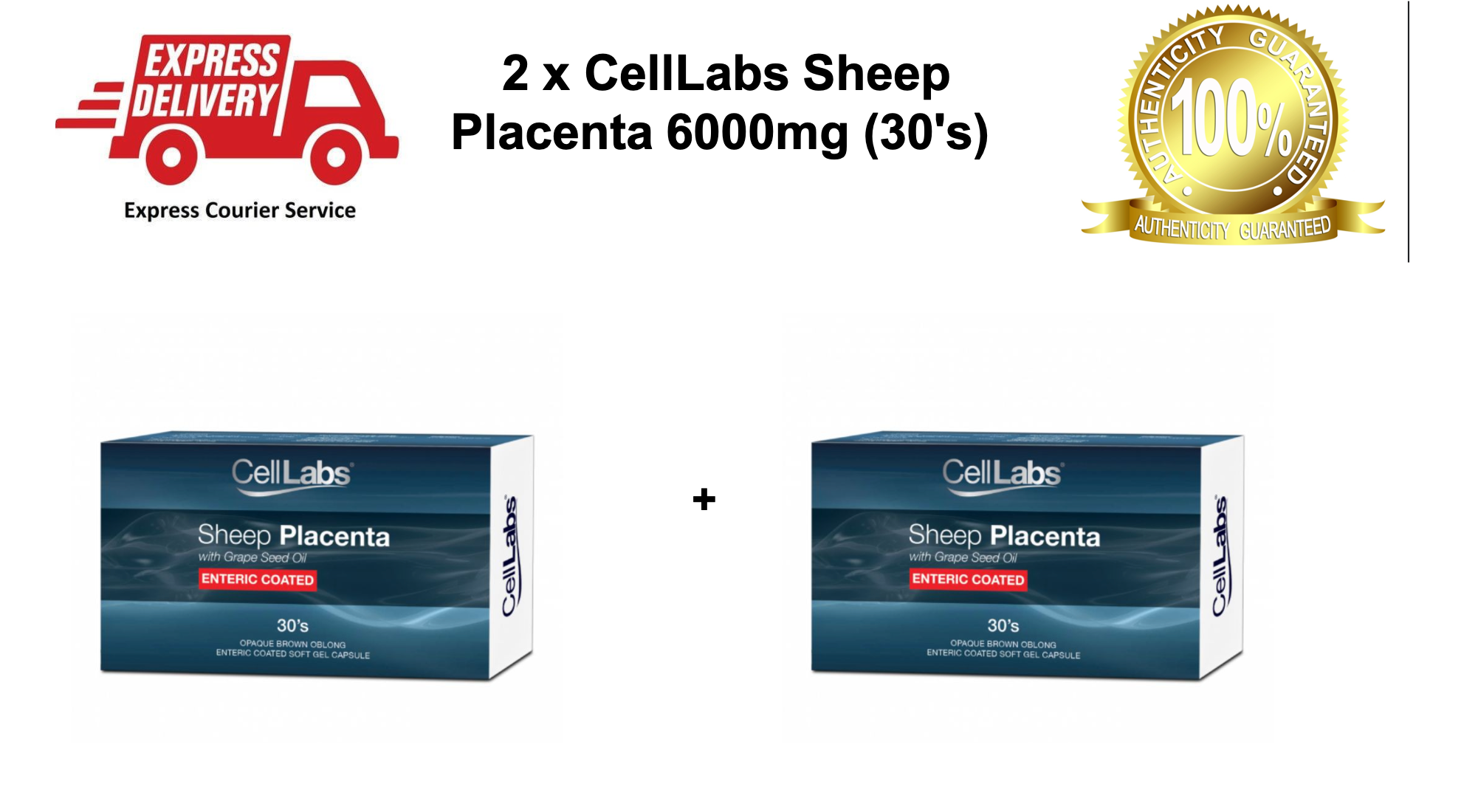 2 x CellLabs Sheep Skin Rejuvenating Placenta 6000mg (30's) | Lazada ...