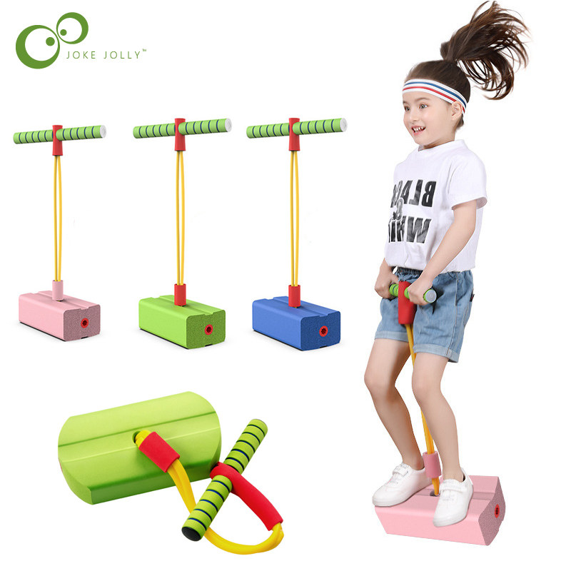【Petalfall】Children Frog Jump Pole Sports Games Toy Indoor Outdoor Playset Frog Jump Pole For Boy Girl Fun Fitness Balance Trainer Toys Ddj. 