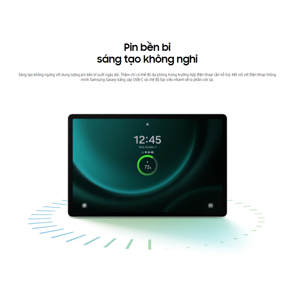 Máy tính bảng Samsung Galaxy Tab S9 FE 5G