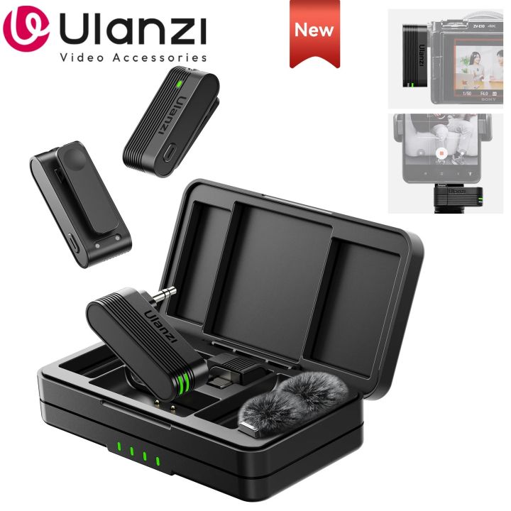 Ulanzi A100 Wireless Lavalier Mic – Perfect for Vlogging & Streaming.