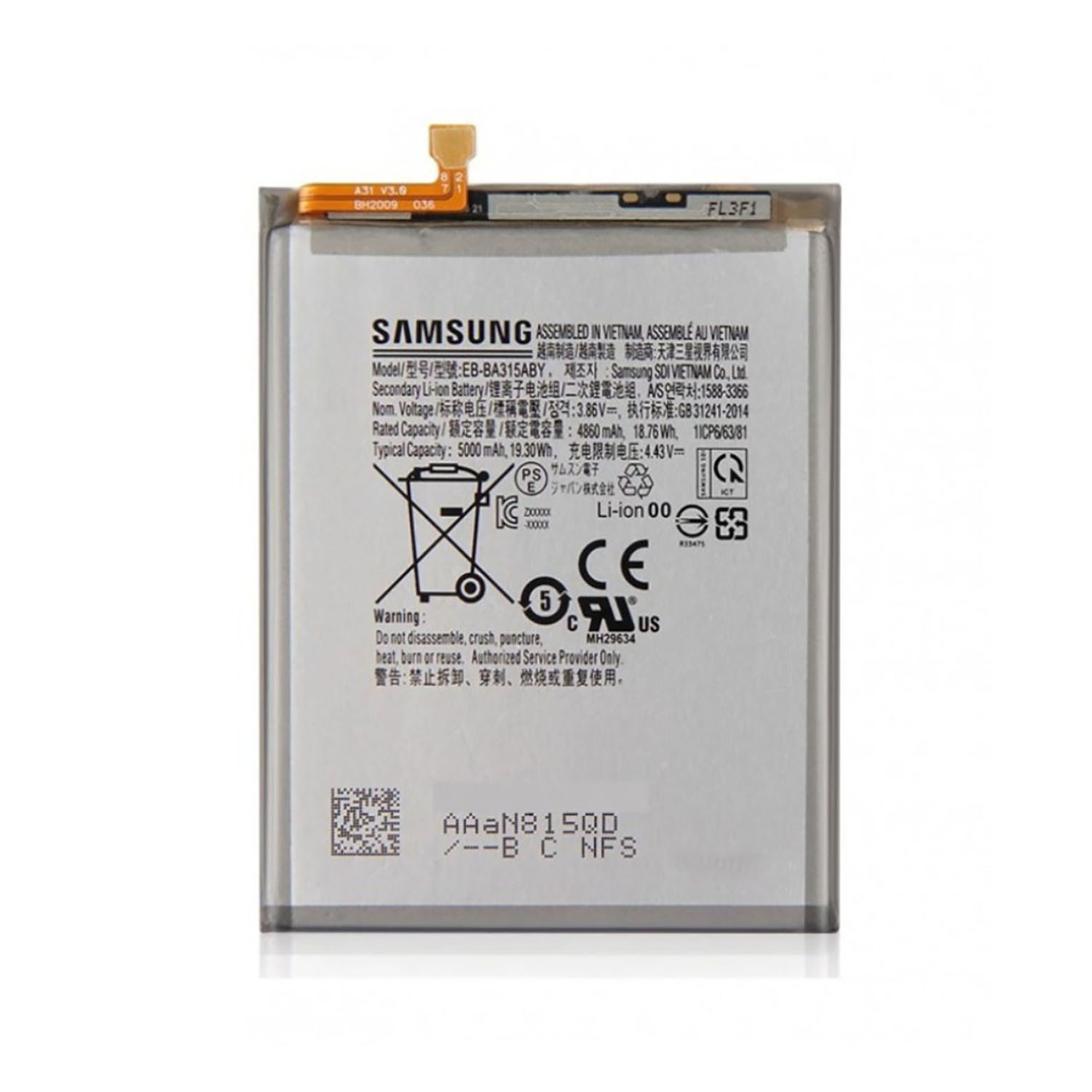 Samsung Galaxy A31 Battery EB-BA315ABY Replacement Premium Quality 5000mah Battery For Samsung Galaxy A31. 