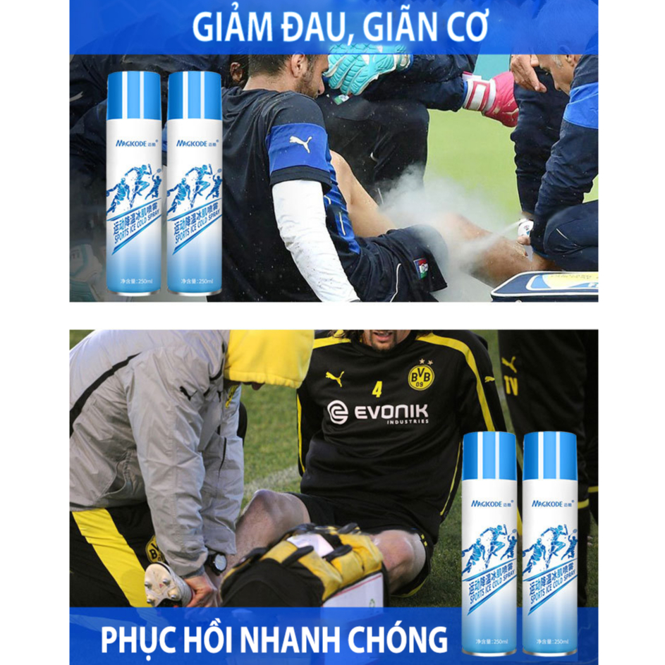 Xịt Lạnh Giảm Đau Thể Thao Magicode - Chai 250ml