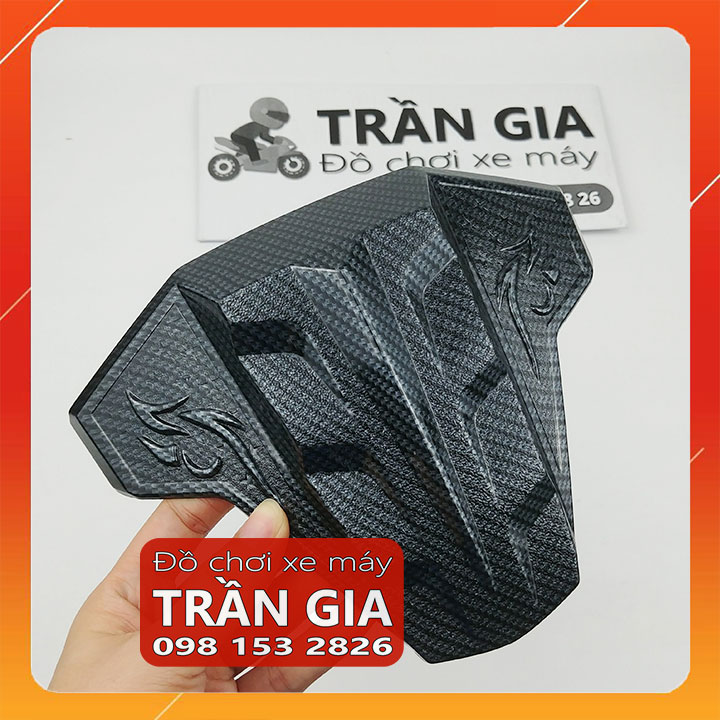 [FreeshipMAX] Mão ốp đầu xe AB airblade 2016-2017-2018-2019 xi inox crom cacbon carbon - phụ kiện trang trí đồ kiểng