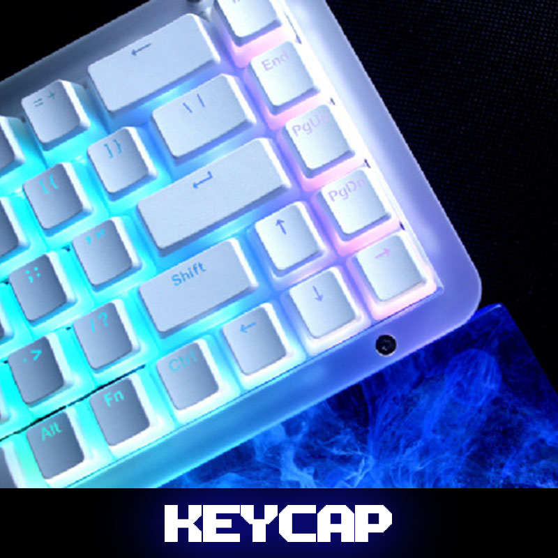 XiaoZhubangchu Double-skin milk keycap 108+24 keys full set of two-color molded PBT keycap opening double-skin milk adapted to mechanical keyboard