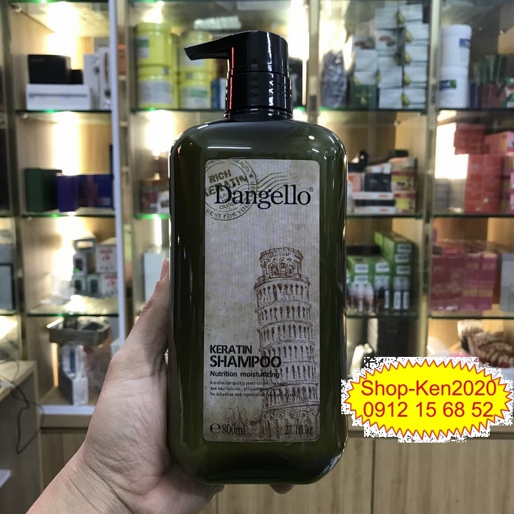 Cặp dầu gội xả Dangello Keratin 800ml x2 siêu mượt tóc