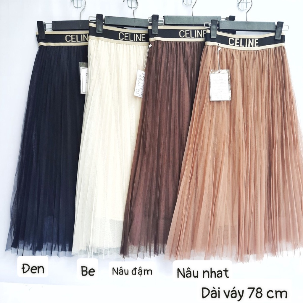 Chân váy ren 2 lớp có cạp in chữ cá tính