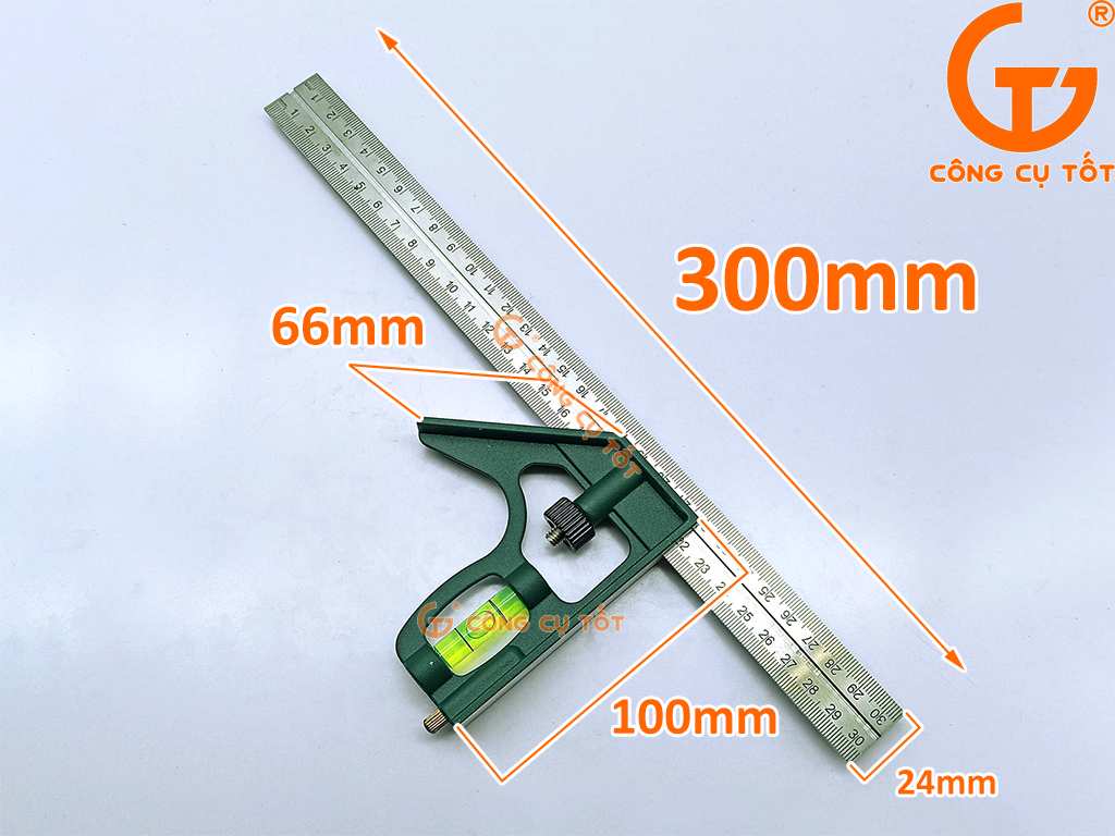 Thước thuỷ góc 300mm Hark Caput