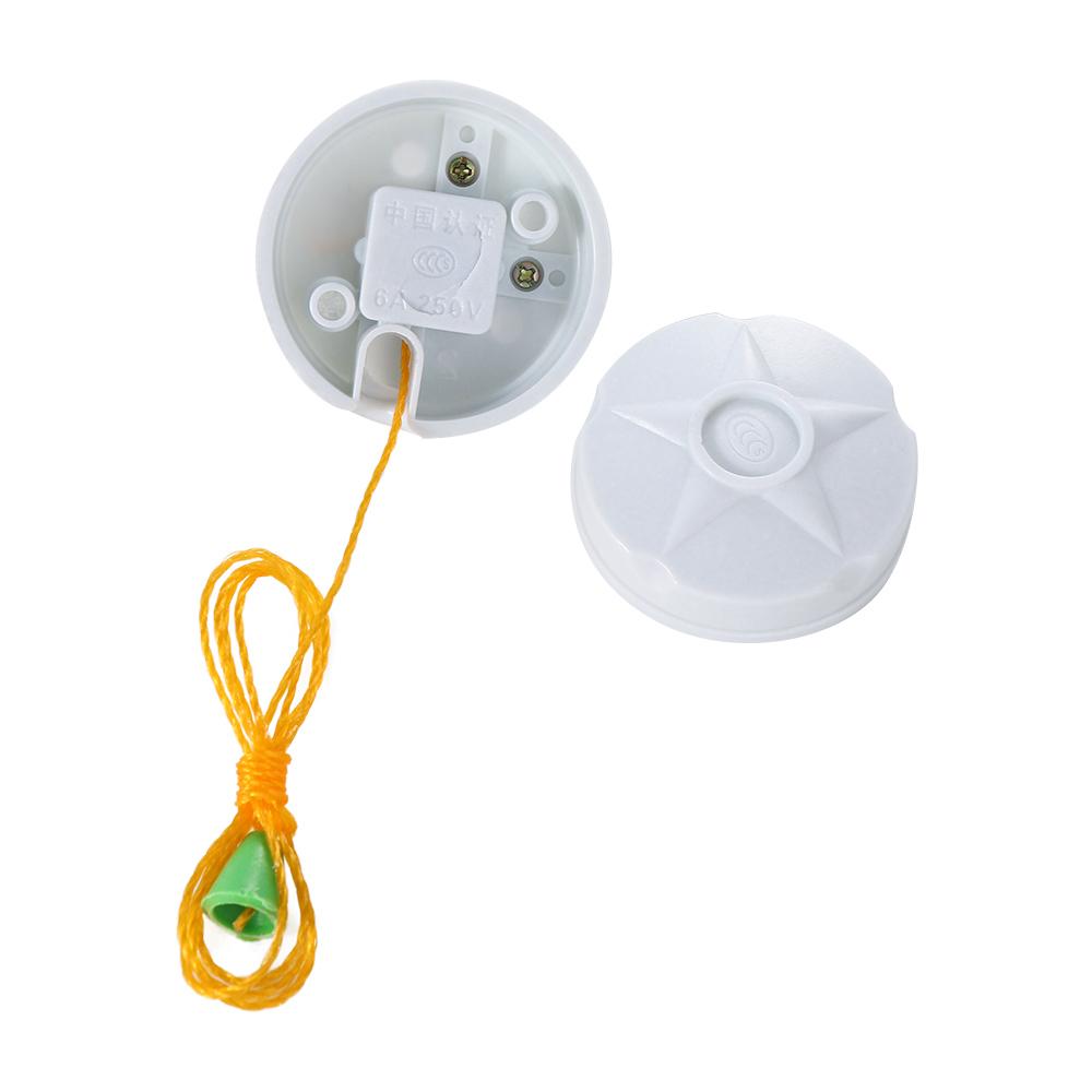 DUERE SPDT Flame Retardant Bakelite with Pull String for Ceiling Fan Wall Light Switching Power Light Switch Lamp Accessory Power Supplies Pull Chain Switch
