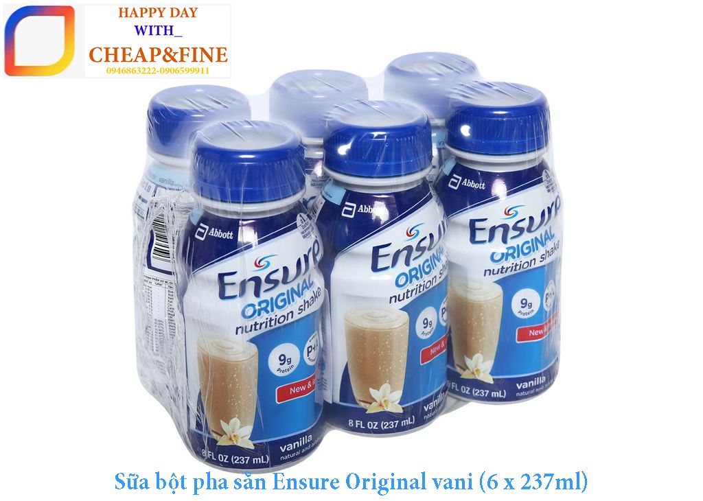 Sữa Ensure Original nước hương vani 1 lốc 6 chai-Cheap&Fine