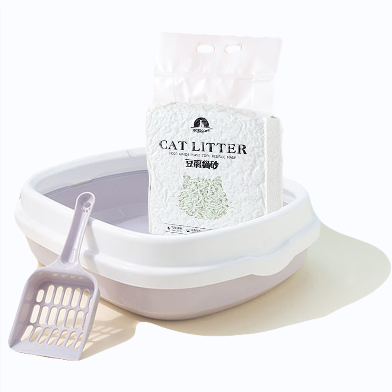 Cat Litter Box and Cats Litters 2 in 1 Set Discount Package Cat Litter Deodorant Beads Lazada PH