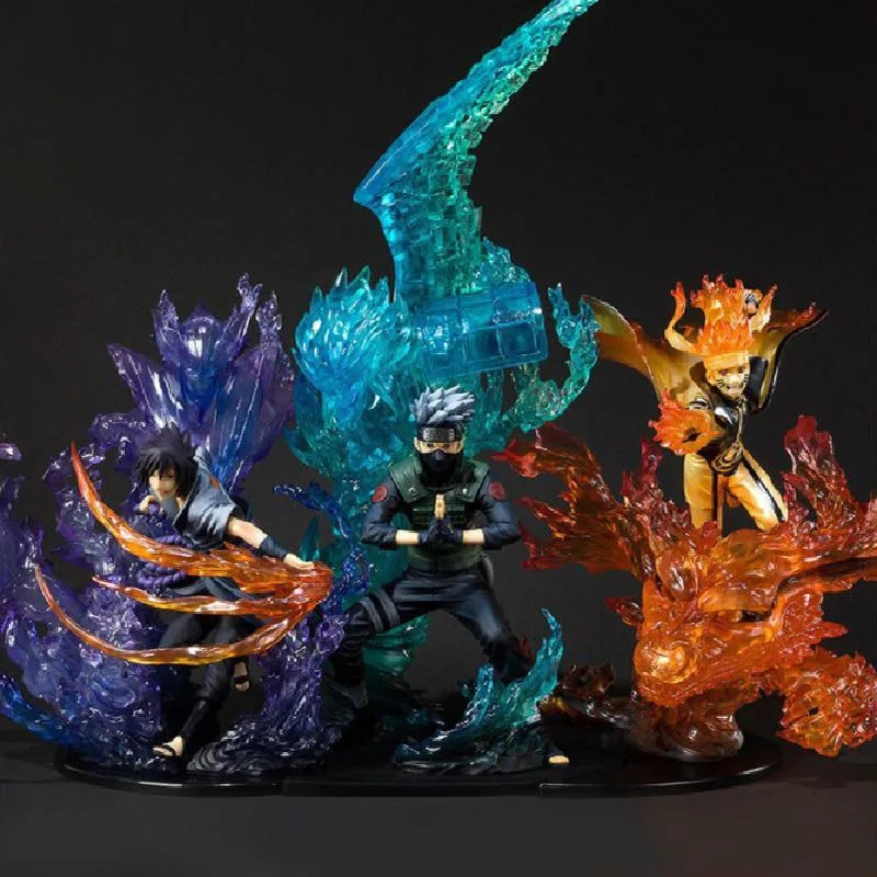 Figuras De Anime Naruto Namikaze Minato De 26 Cm, Figura GK Con LED Estatua De Pvc Decoracion Rasengan Regalo Coleccionable Modelo De Juguetes