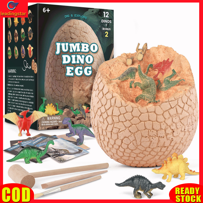 LeadingStar RC Authentic Dinosaur Eggs Digging Kit With 14 Dinosaur Toys