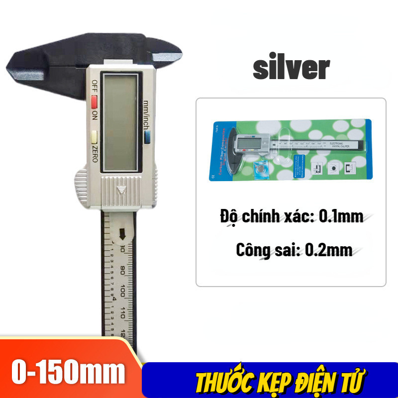 Thước kẹp điện tử 150mm -Thước Kẹp Màn Hình LCD- Thước cặp điện tử Cacbon