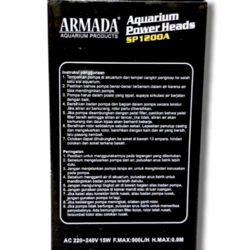 Pompa Kolam Aquarium ARMADA SP 1200A