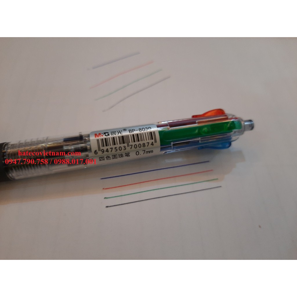 Bút bi 4 màu UNICOO BP8030