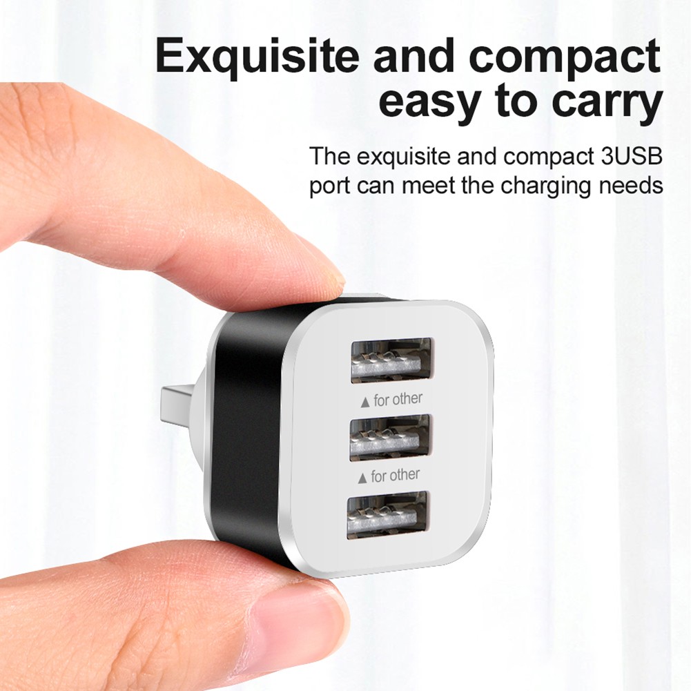 Multi Functional USB Adaptor with 3 Ports for Easy Connection and Charging