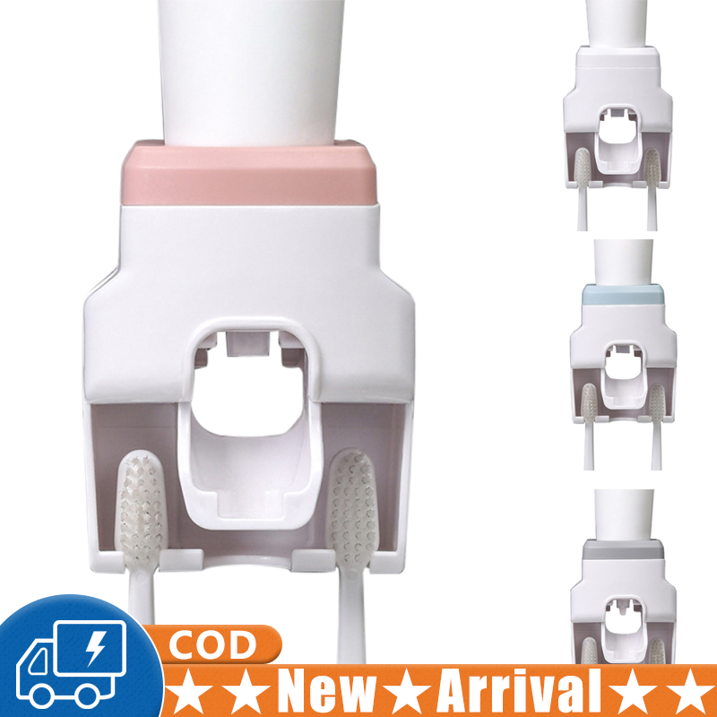 Bathroom Automatic Toothpaste Dispenser Waterproof Lazy Toothpaste Squeezer Toothbrush Holder Bathroom Products