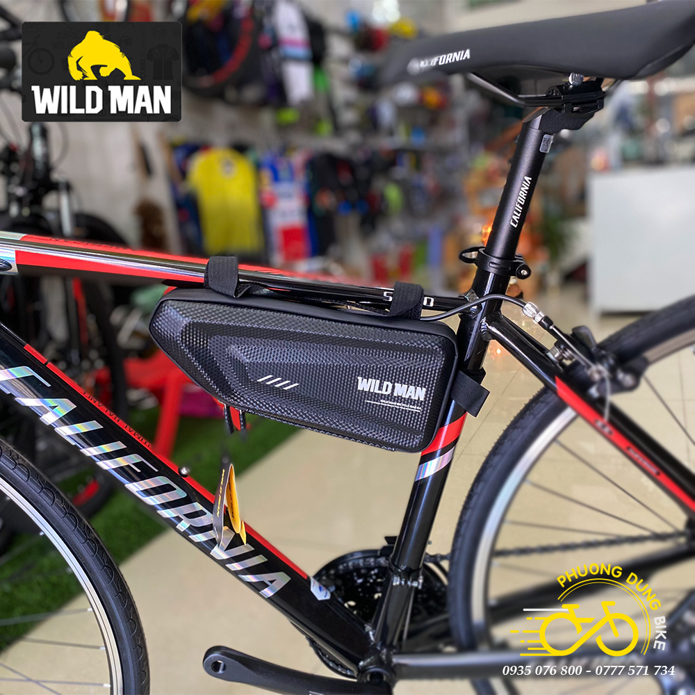 Túi treo khung tam giác hộp cứng xe đạp wild man e4